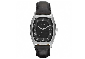 Uhrenarmband Fossil FS4742 Leder Schwarz 22mm